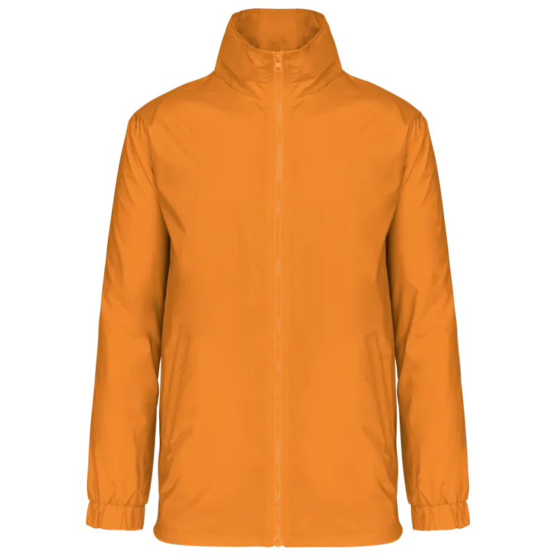 Gevoerd windjack heren in Orange