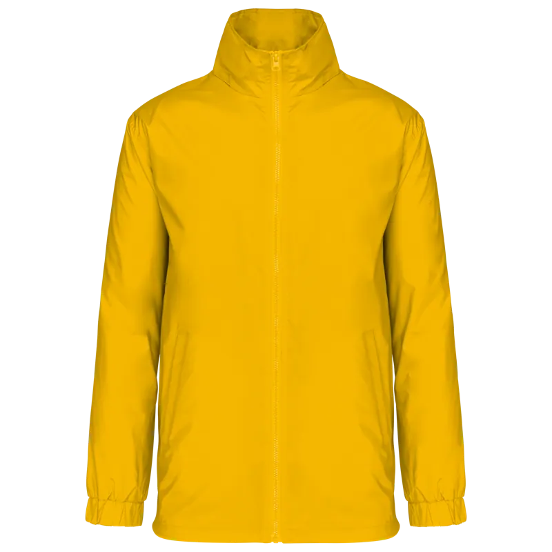 Gevoerd windjack heren in Yellow