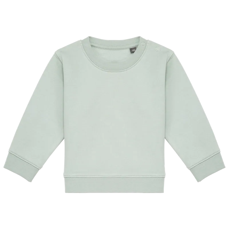 Ecologische baby sweater in Sage