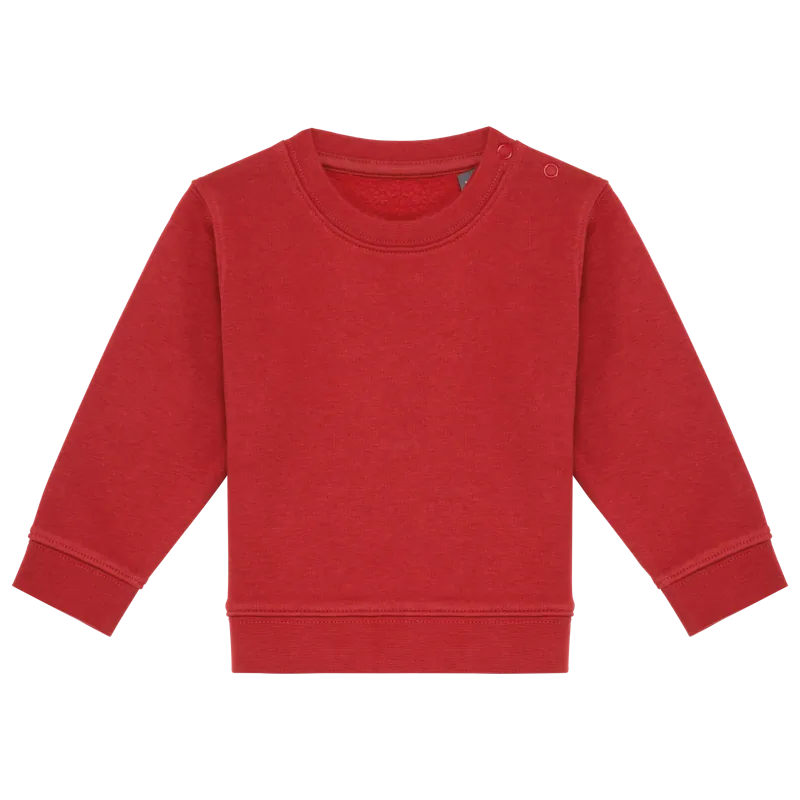 Ecologische baby sweater in Terracotta Red