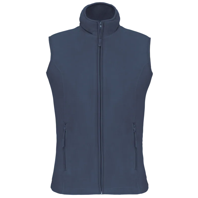 Bodywarmer van microfleece dames in Deep Blue