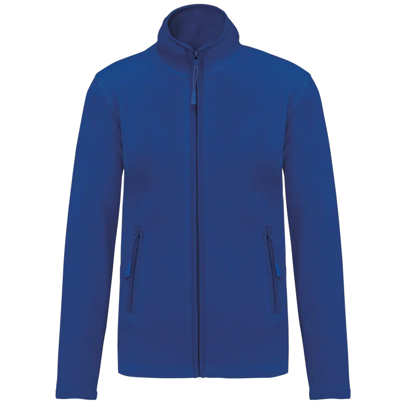 Microfleece met rits dames in Royal Blue