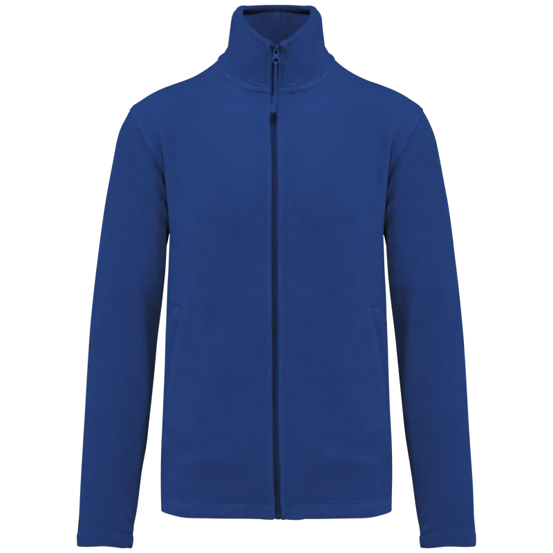 Microfleece met rits heren in Royal Blue