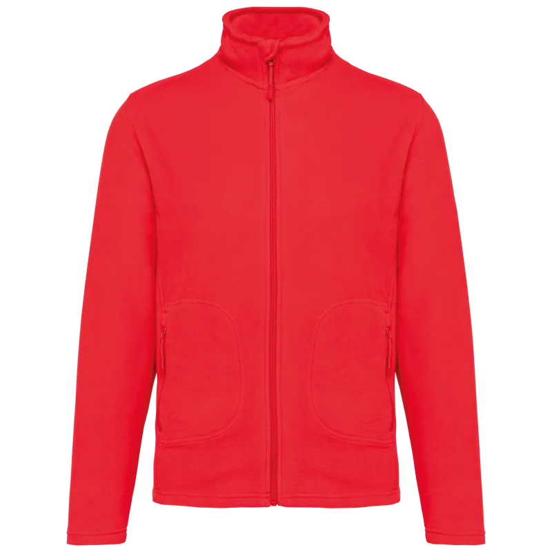 Ecologisch uniseks fleecevest in Red
