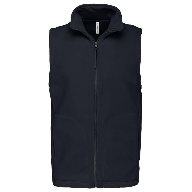 Bodywarmer van microfleece heren in Navy