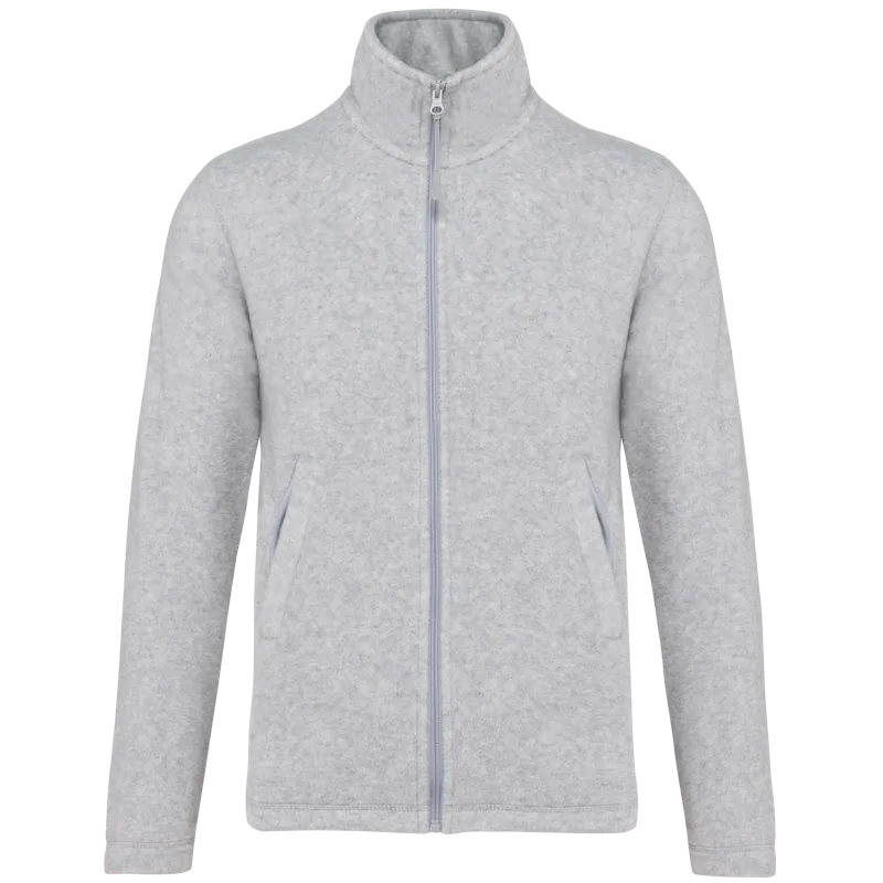 Microfleece met rits kind in Ash Heather