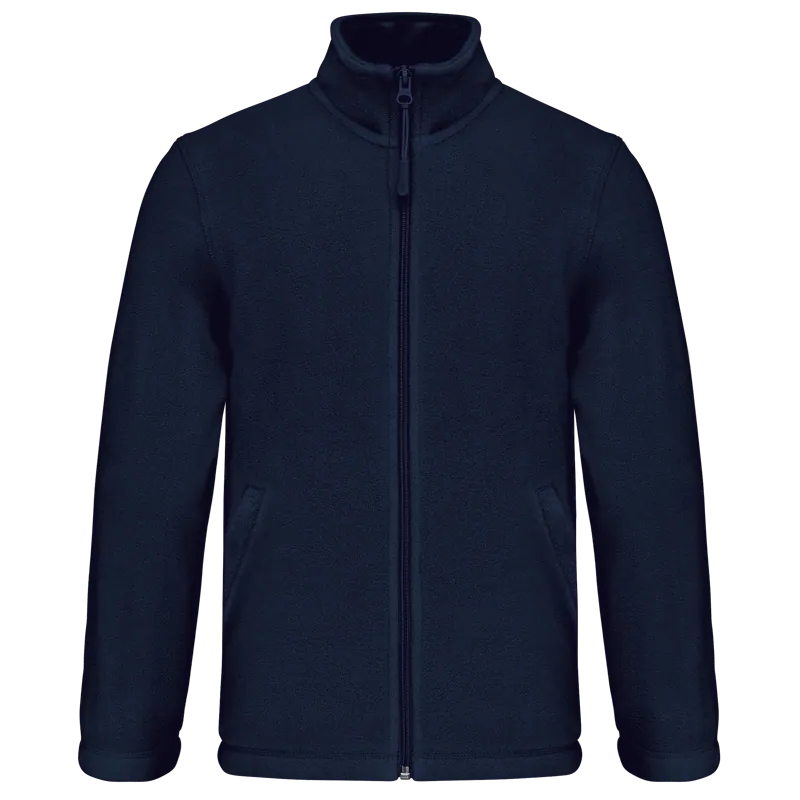 Microfleece met rits kind in Navy