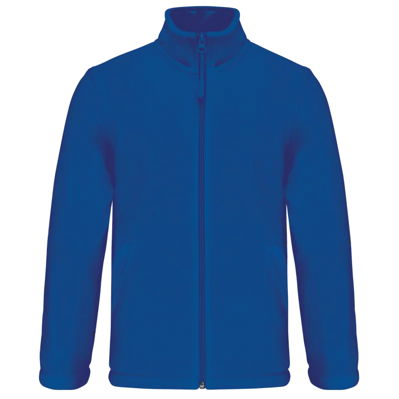 Microfleece met rits kind in Royal Blue