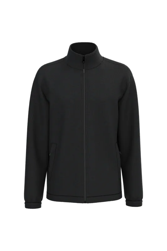 Verstelbaar fleecevest met elastische mouwboorden in Black