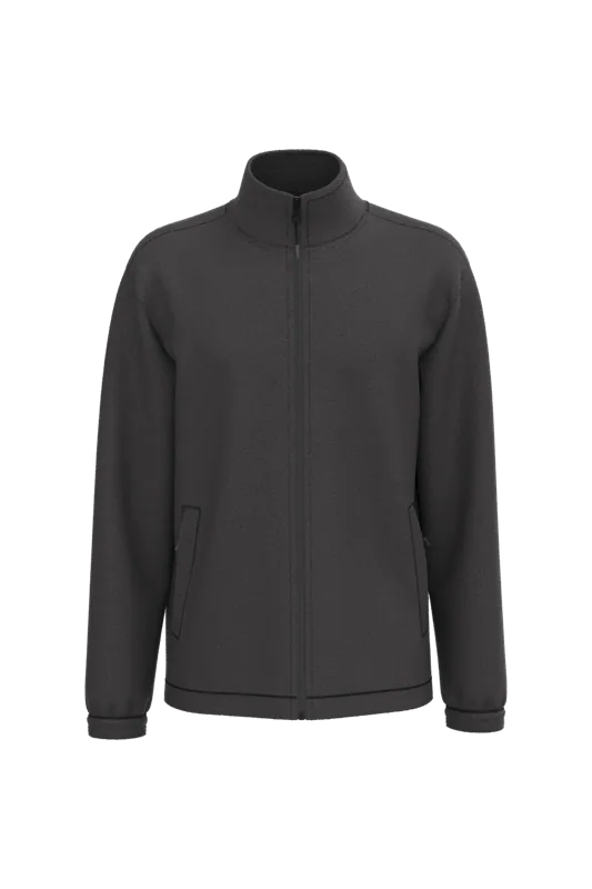 Verstelbaar fleecevest met elastische mouwboorden in Dark Grey