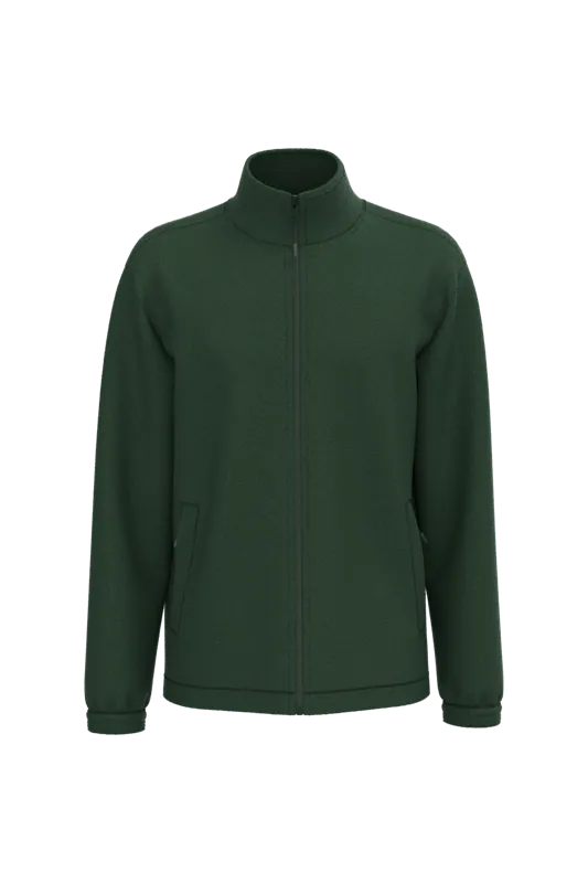 Verstelbaar fleecevest met elastische mouwboorden in Forest Green