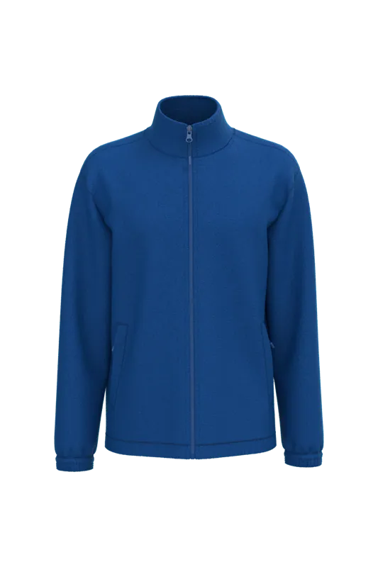 Verstelbaar fleecevest met elastische mouwboorden in Royal Blue