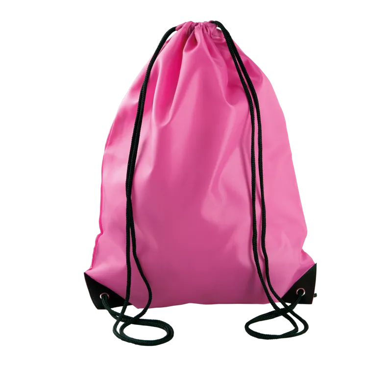 Rugzak met draagkoordjes in Fluorescent Fuchsia