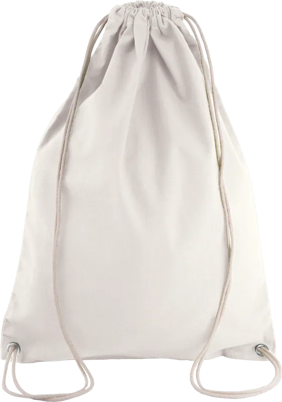 Katoenen rugzak met koordjes in Natural