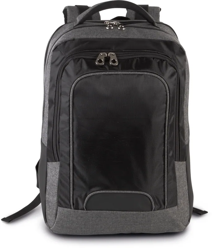 Businessrugzak met laptopvak in Dark Grey Heather / Black