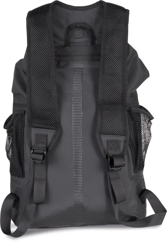Waterdichte rugzak in Black, achterkant