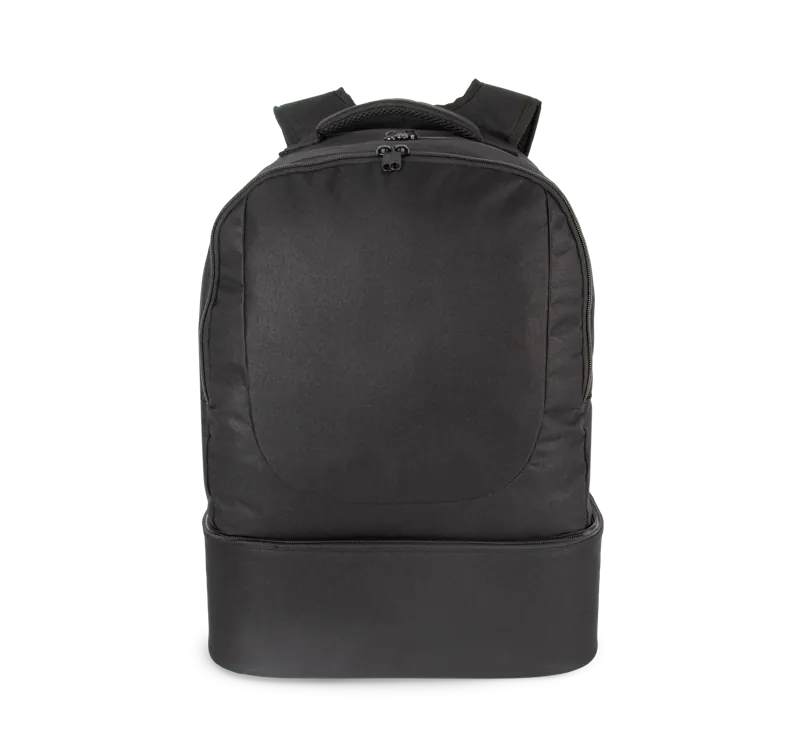 Rugzak voor teamsport met stevige bodem in Black