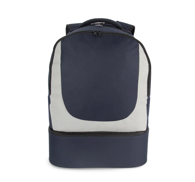 Rugzak voor teamsport met stevige bodem in Navy / Light Grey