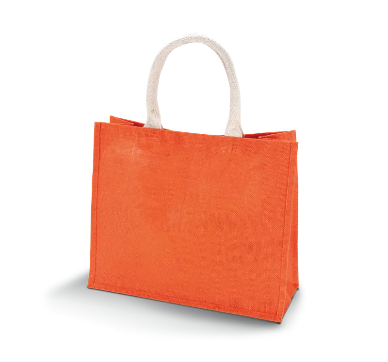 Jute Strandtas in Saffron