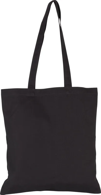Shopper van canvaskatoen in Black