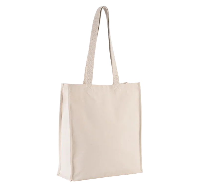 Shopper met plooi in Natural