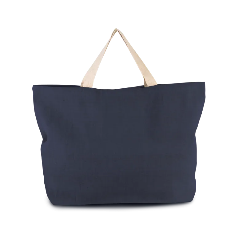 Grote, rustieke shopper/reistas in Navy