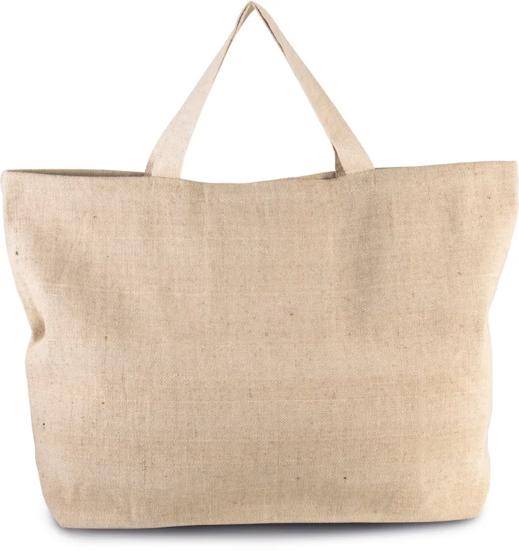 Grote, rustieke shopper/reistas in Rustic Natural