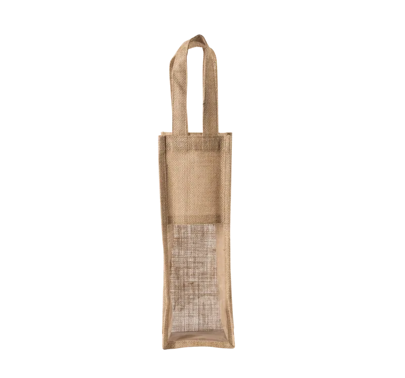 Flessentas van jute in Natural