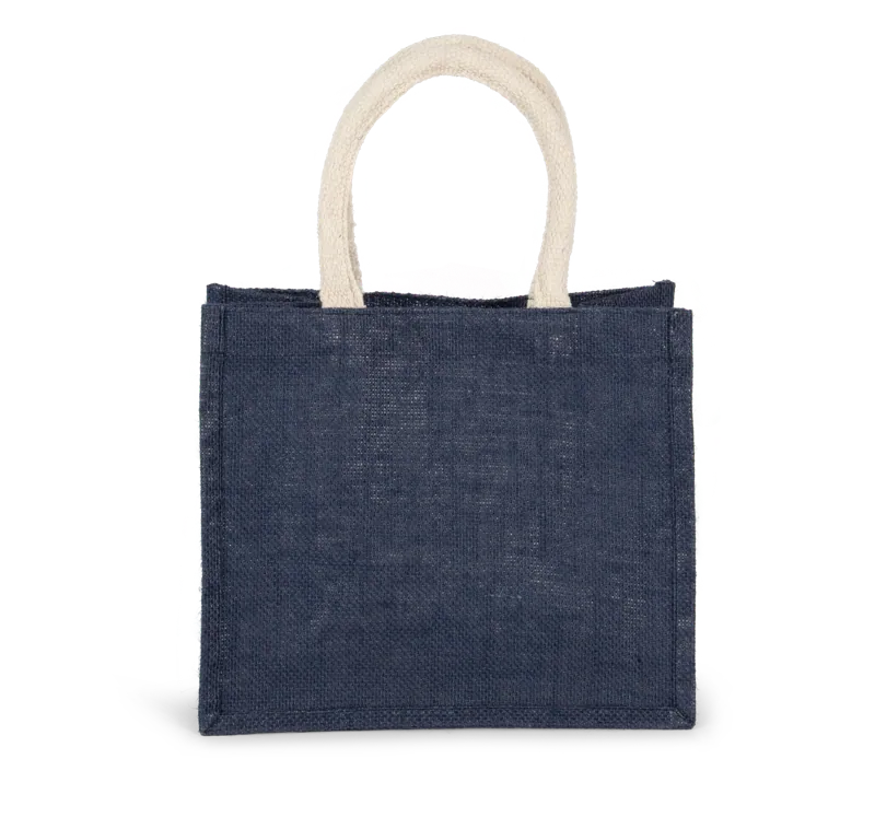 Shopper van jutecanvas - middelgroot model in Midnight Blue