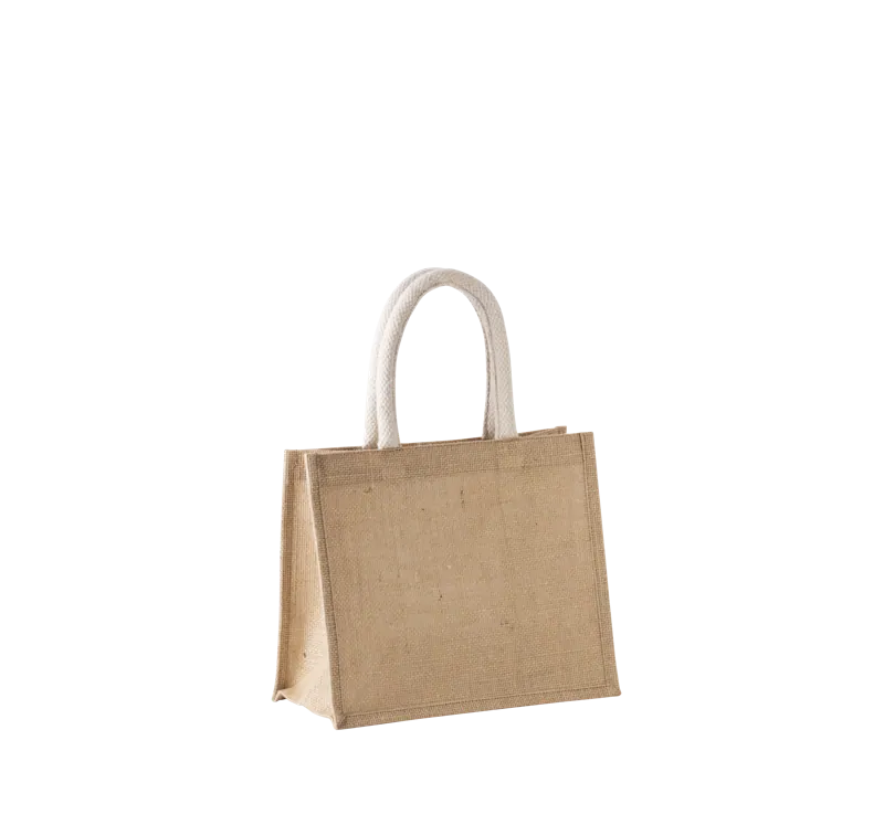 Shopper van jutecanvas - middelgroot model in Natural