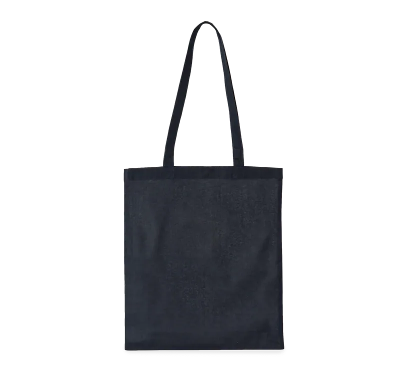 Shopper van biologisch katoen in Navy Blue