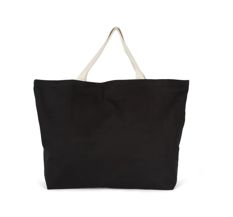 XXL shopper in Black / Natural