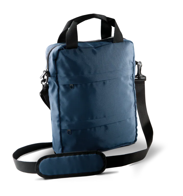 Verticale messenger tas in Navy