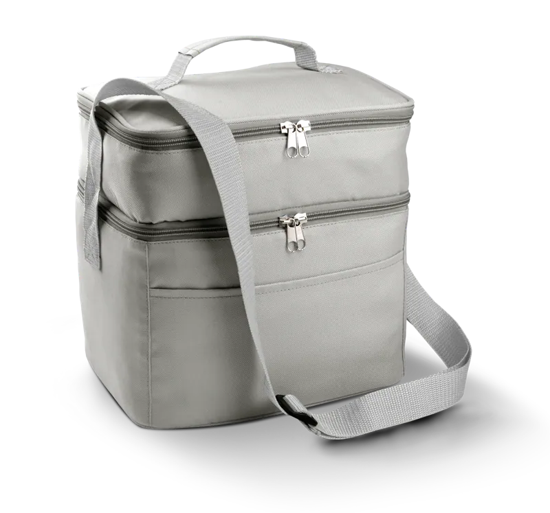 Koeltas met dubbel compartiment in Light Grey