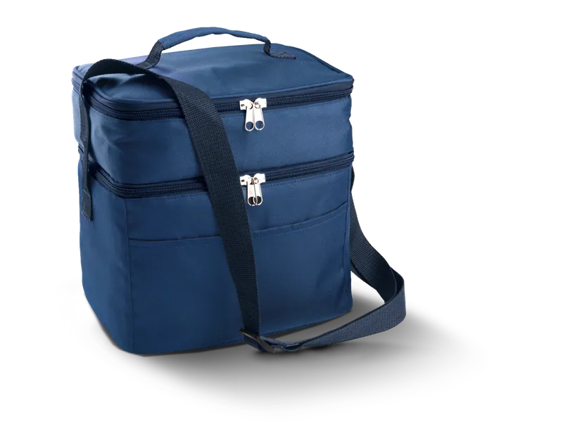 Koeltas met dubbel compartiment in Navy