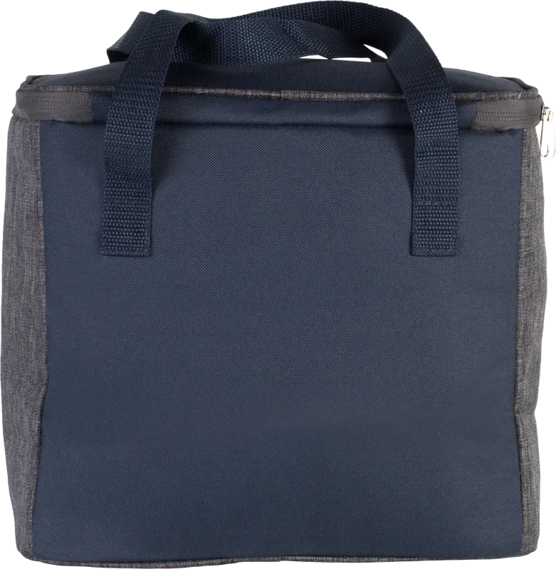 Koeltas met ritszak in Dark Grey Heather / Navy, achterkant