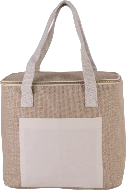 Koeltas van jute - middelgroot model in Natural