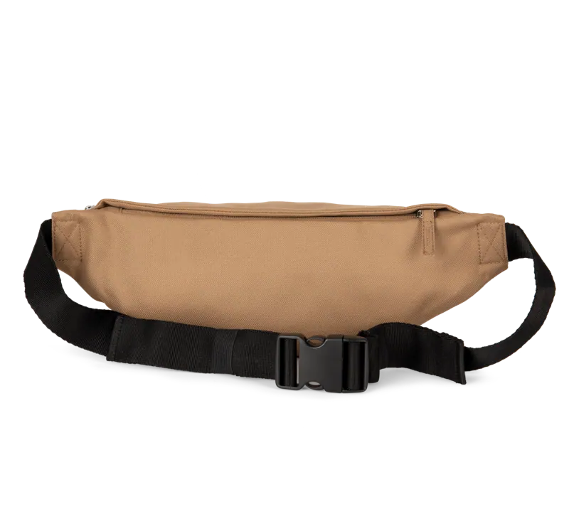 Gerecycleerd klassiek heuptasje in Light Camel