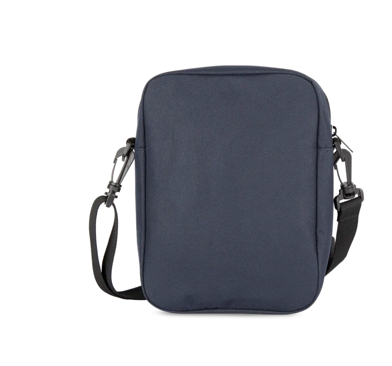 Schoudertas in Navy, achterkant