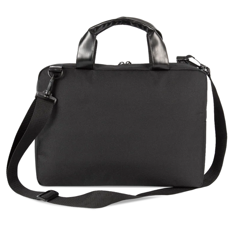 Aktetas/laptoptas in Black, achterkant