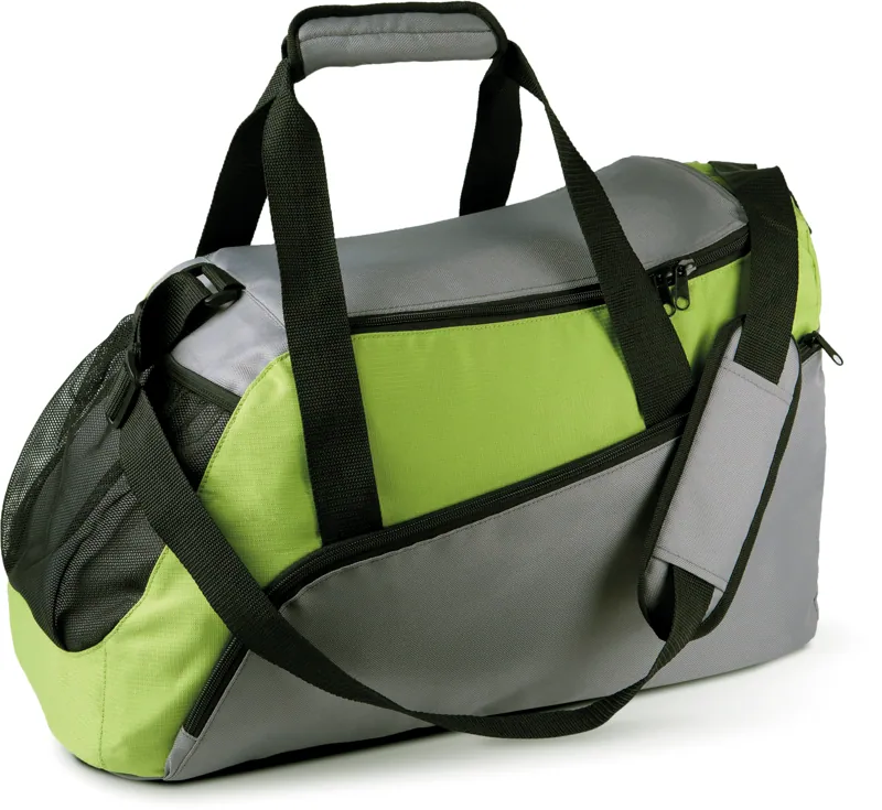 Sporttas in Slate Grey / Burnt Lime