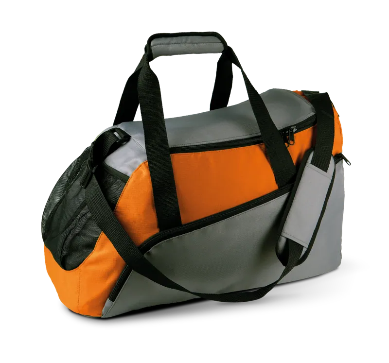 Sporttas in Slate Grey / Orange