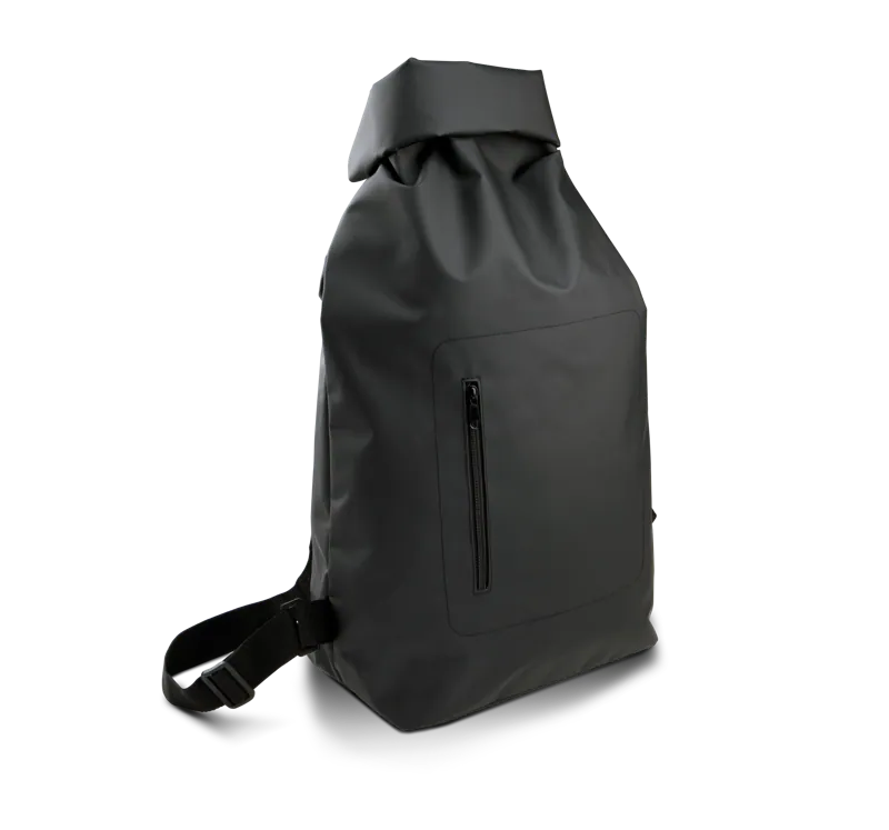 Waterdichte barrel-tas met roll-top in Black