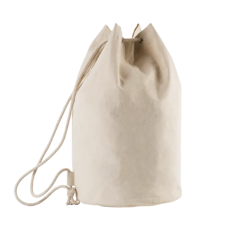 Katoenen tas met koord in marinestijl in Natural
