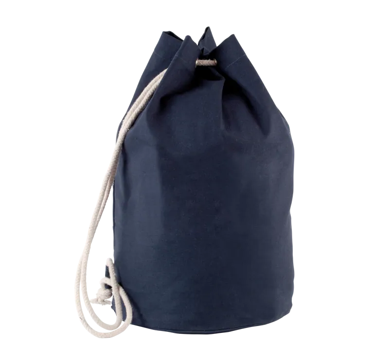 Katoenen tas met koord in marinestijl in Navy