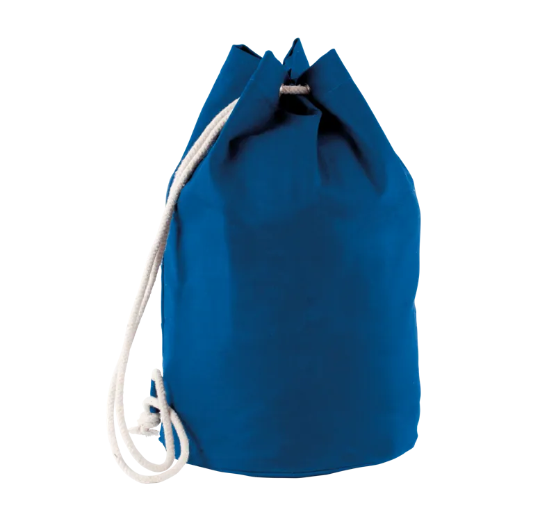 Katoenen tas met koord in marinestijl in Royal Blue
