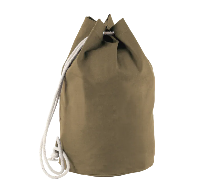 Katoenen tas met koord in marinestijl in Vintage Khaki