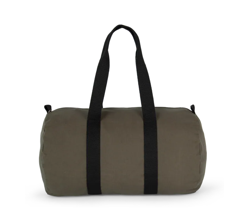 Reistas van katoencanvas in Dark Khaki / Black