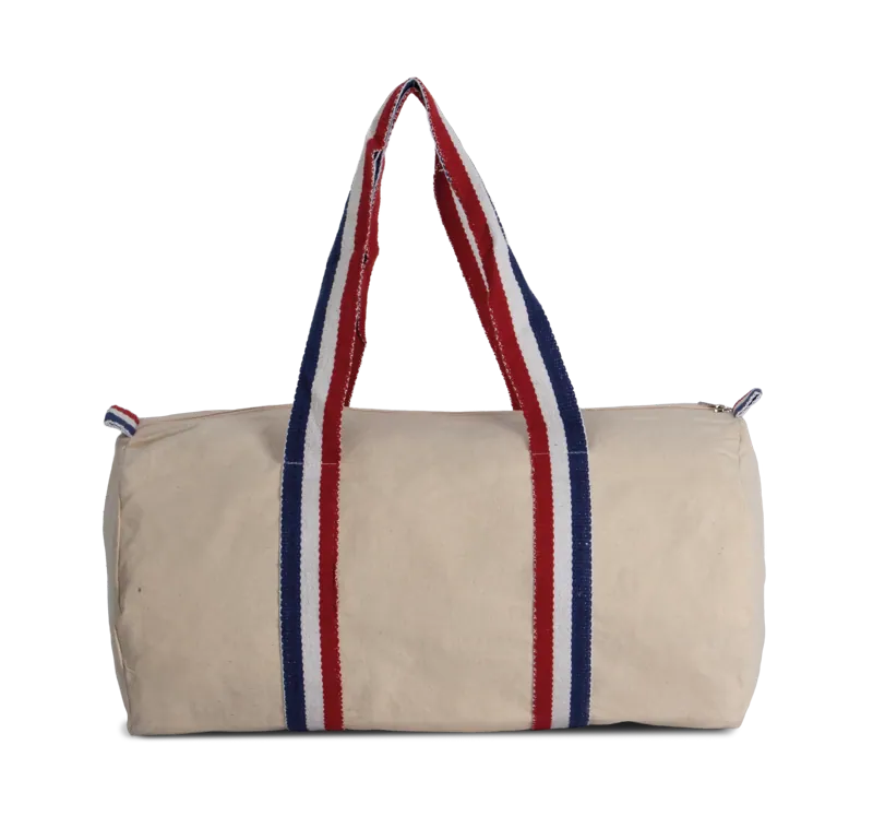 Reistas van katoencanvas in Natural / Striped Reflex Blue / White / French Red
