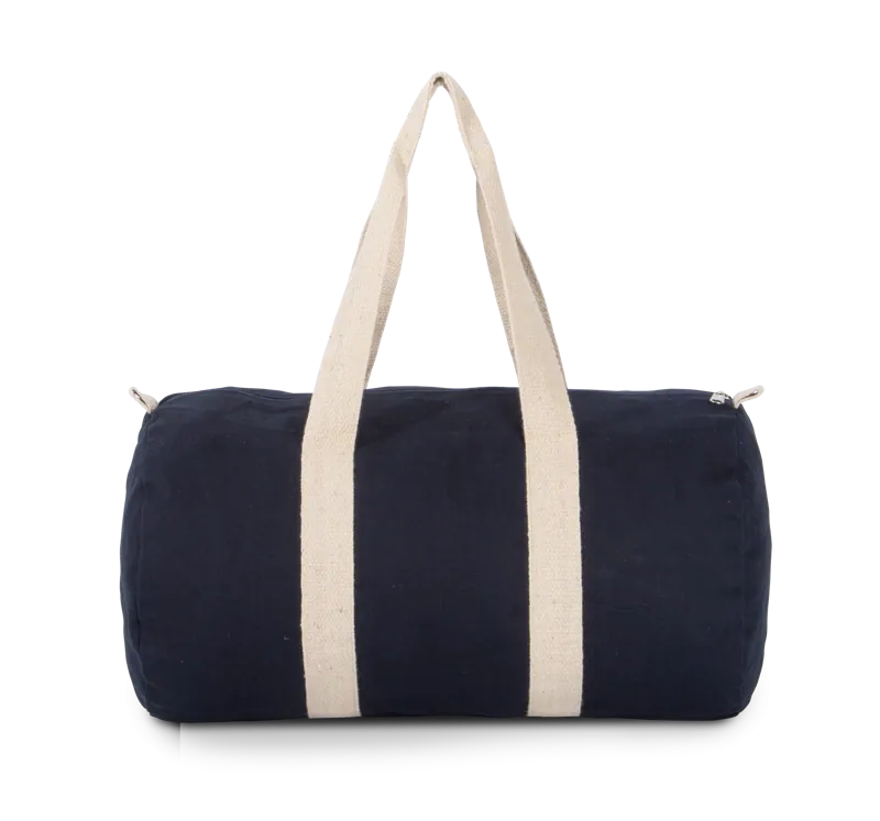 Reistas van katoencanvas in Navy / Off White